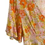 Rewind  Button Front Flutter Sleeve Skater Dress
orange yellow florals Fairy core Photo 4