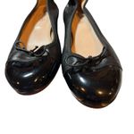 Ballerette Roma Black Leather Cap Toe Block Heel Ballet Shoe Size 38 Photo 1