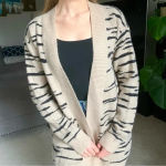 BB Dakota  Animal Print Light Camel Cardigan Medium NWT Photo 5