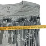 Oakley Women's Striped Cap Sleeve T-shirt Gray Size M Summer Rugged Streetwear Photo 3