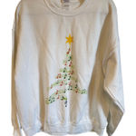 Gildan Vintage Christmas Music Note Tree Sweatshirt Holiday Crewneck Pullover Size XL Photo 0