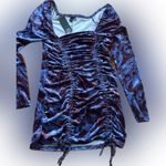 Wild Fable NWT Wild FableSz L Velour -marble ruched mini bodycon dress Photo 1