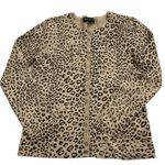 Jones New York  Collection Leopard Print Cardigan Long Sleeve Sweater Size SP Photo 7