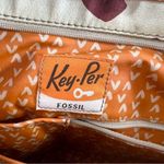 Fossil Vintage Key-Per Waxed Cotton Weekender Baby Bag Abstract Retro Print Photo 5