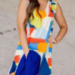 Betsey's Boutique Shop paisley midi dress with flared sleeves Orange Xl Pink Photo 0