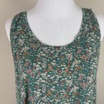 American Eagle Soft & Sexy Tank Top Womens XL Green Floral Stretch Knit Summer Photo 2