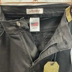 Vibram Vibrant Miu Womens 11/29 Jeans Black Stretch Front Slit Tencel 5-Pocket NWT Photo 1