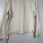 Christine Alexander Cream Silver Embroidered Jean Jacket Size M Photo 7