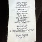 J.Crew EUC!  Women's Sweater Wool Cashmere Blend Woven Colorblock Sz XL Photo 4