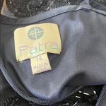 Patra Midnight Blue Long Sleeve sheer & sequin dress size 14 Photo 8