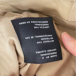 Michael Kors Tan Leather Laser Cut Bomber Moto Zip Jacket Womens S Classic Photo 10