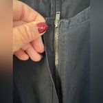 Theory Bonza Cotton Poplin Full Zip Front Knee Length Dress Navy Size 6 Photo 2