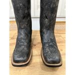 Shyanne  Lasy Floral Embroidered Western Boot Black Leather Size 7.5 NWOB Cowgirl Photo 6