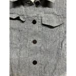 Theory  Lightweight Linen Denim Cropped Jacket Size Small Photo 3