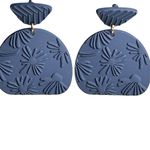 Universal Threads Universal Thread Blue Geometric Dangle Earrings Starburst Design Photo 2
