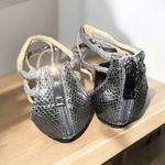 Ivanka Trump ✨ Silver/Gray Metallic Flat Sz 7.5 Sandals✨ Photo 2