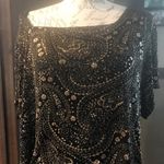 JBS Black Rose Gold Sparkle Blouse Size 3X Red Photo 9