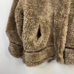 ASOS Hero Borg Brown Faux Fur Teddy Bomber Chuck on Coat Jacket 6 Petite New Photo 4