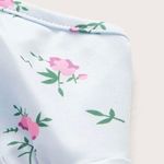 Romwe Floral Split Ruched Bust Knot Cami Dress Photo 3