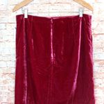 Anthropologie | Raspberry Montie Velvet Mini Skirt Photo 5