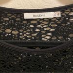 Bailey 44 Black Open Knit Long Sleeve Tee Size XS Photo 2