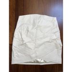 Lovers + Friends  Khat Leather Mini Skirt in Ivory Small new womens Photo 3