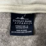 Charles River Apparel  MIT Quarter Zip Grey Sweater-Like Pullover Collegiate. Photo 4