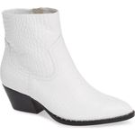 Something Navy Wesley White Cowboy Booties 7.5 Photo 0