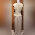 Patra Women’s Ivory with Silver& Gold GlitterTop Full Length Formal Evening Gown Tan Size 8 Photo 1