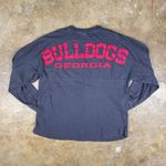Pressbox Georgia Bulldogs Women’s  Long Sleeve Relaxed Jersey Tee Size Small Gray Photo 3