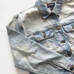 Something Navy Jean Jacket Size XS Photo 2