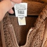 PINK - Victoria's Secret  Woman's Medium Mauve/Brown Sherpa Pullover‎ Hoodie Photo 5