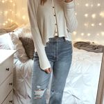 Nordstrom Cropped Button Sweater  Photo 0