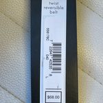 Michael Kors  MK Monogram Buckle Logo Reversible Belt Silver Black NEW Photo 1