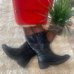 Arizona Jeans Arizona Black and Brown Women's Riding Boots with Buckles Size 7.5W Photo 2