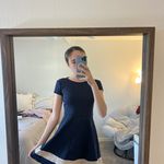 B Darlin Navy Blue Work Dress Photo 0