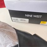 Nine West Women's ANGIE 3 Black & Silver Ankle Buckle Strap Sandals Sz 8 Photo 6