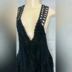 ZARA  dress in size small NWT black color style it in many ways bohemian, western Photo 3