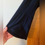 Eileen Fisher  Black Dress Tencel Blend Minimalist Check Measurements Photo 1