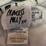 Princess Polly  Latiana Black White Floral Check Halter Tie Tank Top Bra Size 0 Photo 2