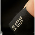 DKNY Black Wool Tiered Pencil Skirt Lace Overlay Size 10 Lined Cocktail Career Photo 7