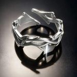 Silver Ring Gothic Crown Of Thorns Photo 0