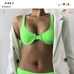 SheIn brand new neon green underwire bikini top Photo 0
