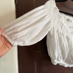 Free People  | White Cotton Dancing til Dawn Off Shoulder Cropped Top | Small Photo 5