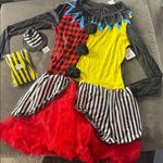 Women’s Freakshow Clown Halloween Costume Size XL 16/18 NEW Red Photo 1
