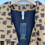 MarlaWynne Brown Black Geometric Print Open Jacket size 2X NWT Bracelet Sleeves Photo 3