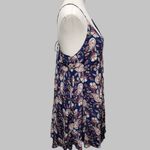 Shop the Trends navy paisley cutout tunic dress size large Photo 1