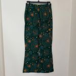 Anthropologie Farm Rio Fernanda Flared Pants Green Toucan Bird Tropical XS Photo 3