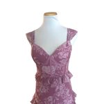 Revelry Sloane Chiffon Floral Dress Size 4 Bridesmaid Wedding Guest Tiered Photo 4