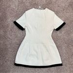 MABLE Tweed Mini Dress with Rhinestone Buttons White Photo 6